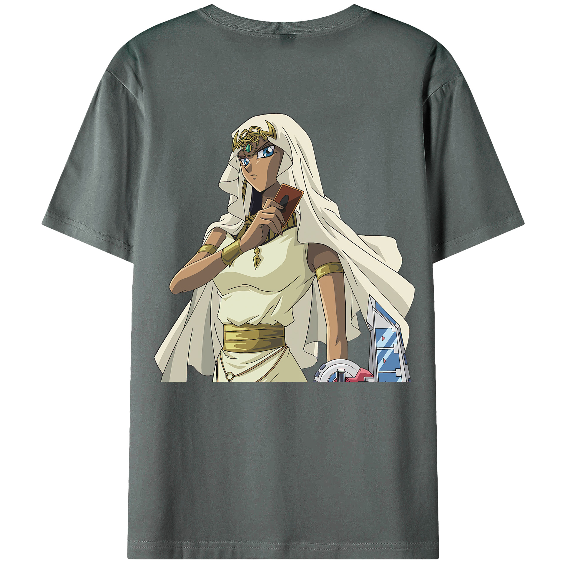 （画像用） 遊☆戯☆王 Yu-Gi-Oh! 綿100％ メンズ半袖Tシャツ（バックプリント） 通気性